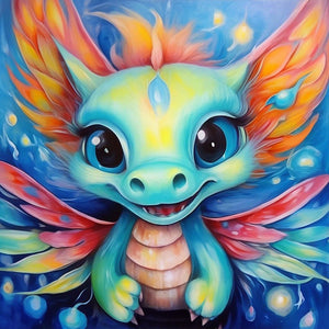Dragon 30*30CM(Canvas) Full Round Drill Diamond Painting