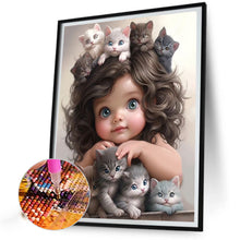 Load image into Gallery viewer, Sweet And Cool Girl 40*50CM(Canvas) Full Round Drill Diamond Painting
