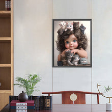 Load image into Gallery viewer, Sweet And Cool Girl 40*50CM(Canvas) Full Round Drill Diamond Painting

