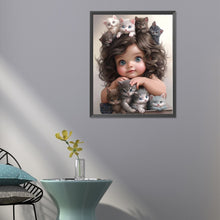 Load image into Gallery viewer, Sweet And Cool Girl 40*50CM(Canvas) Full Round Drill Diamond Painting
