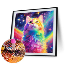 Load image into Gallery viewer, Rainbow Cat 30*30CM(Canvas) Full Round Drill Diamond Painting
