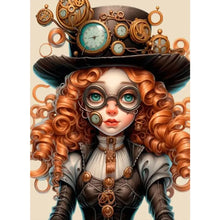 Load image into Gallery viewer, Curly-Haired Girl 40*55CM(Canvas) Full Square Drill Diamond Painting
