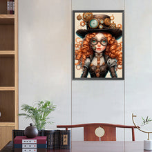 Load image into Gallery viewer, Curly-Haired Girl 40*55CM(Canvas) Full Square Drill Diamond Painting
