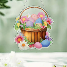 Load image into Gallery viewer, Easter Theme 2D Flat DIY Diamond Art Pendant Egg Shape Diamond Painting Set
