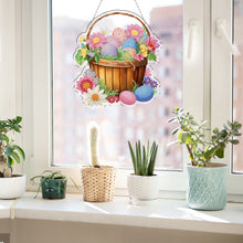 Load image into Gallery viewer, Easter Theme 2D Flat DIY Diamond Art Pendant Egg Shape Diamond Painting Set
