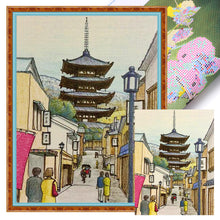 Load image into Gallery viewer, Yishu - Ancient Town - 40*55CM 11CT 3 Stamped Cross Stitch
