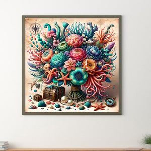 Undersea Bouquet 30*30CM(Canvas) Full Round Drill Diamond Painting