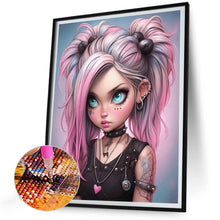 Load image into Gallery viewer, Sweet And Cool Girl 30*40CM(Canvas) Full Round Drill Diamond Painting
