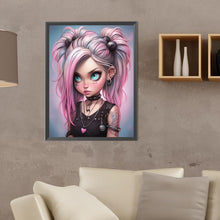 Load image into Gallery viewer, Sweet And Cool Girl 30*40CM(Canvas) Full Round Drill Diamond Painting
