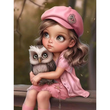 Load image into Gallery viewer, Sweet Girl 30*40CM(Canvas) Full Round Drill Diamond Painting
