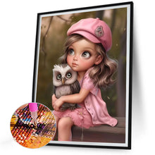 Load image into Gallery viewer, Sweet Girl 30*40CM(Canvas) Full Round Drill Diamond Painting

