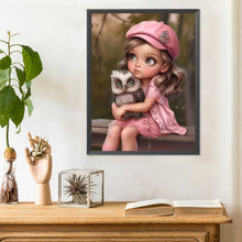 Load image into Gallery viewer, Sweet Girl 30*40CM(Canvas) Full Round Drill Diamond Painting
