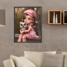 Load image into Gallery viewer, Sweet Girl 30*40CM(Canvas) Full Round Drill Diamond Painting
