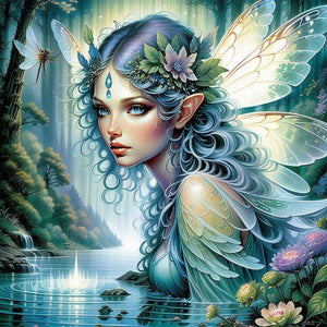 Elf Girl 40*40CM(Canvas) Full Round Drill Diamond Painting