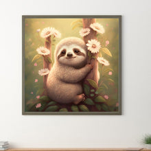 Load image into Gallery viewer, Sloth In A Tree 30*30CM(Canvas) Full Round Drill Diamond Painting

