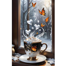 Load image into Gallery viewer, Coffee Butterfly 40*60CM(Canvas) Full Round Drill Diamond Painting
