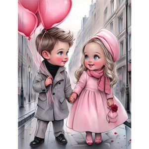 Valentine'S Day Couple 30*40CM(Picture) Full Square Drill Diamond Painting