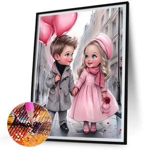 Valentine'S Day Couple 30*40CM(Picture) Full Square Drill Diamond Painting