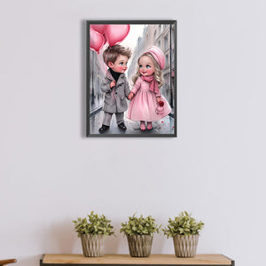 Valentine'S Day Couple 30*40CM(Picture) Full Square Drill Diamond Painting