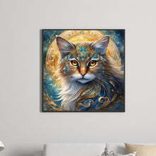 Load image into Gallery viewer, Jewel And Mysterious Cat 30*30CM(Canvas) Full Round Drill Diamond Painting
