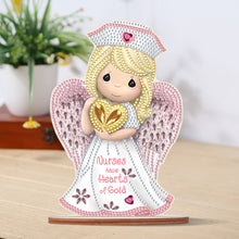 Load image into Gallery viewer, Special Shape Desktop Diamond Art Kits Nurse Angel Desktop Art (Nurse Angel)
