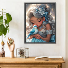 Load image into Gallery viewer, Big-Eyed Girl 30*40CM(Canvas) Full Round Drill Diamond Painting
