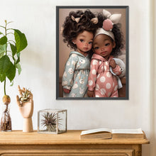 Load image into Gallery viewer, Big-Eyed Girl 30*40CM(Canvas) Full Round Drill Diamond Painting
