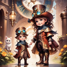 Load image into Gallery viewer, Cartoon Girl 50*50CM(Canvas) Full Round Drill Diamond Painting
