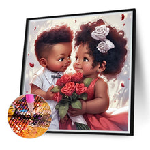 Load image into Gallery viewer, Black Cartoon Character 40*40CM(Canvas) Full Round Drill Diamond Painting
