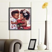 Load image into Gallery viewer, Black Cartoon Character 40*40CM(Canvas) Full Round Drill Diamond Painting
