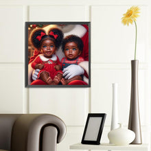 Load image into Gallery viewer, Black Cartoon Character 40*40CM(Canvas) Full Round Drill Diamond Painting
