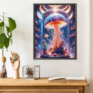 Fantasy Jellyfish In A Jar 30*40CM(Canvas) Full Round Drill Diamond Painting