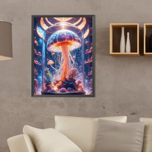 Fantasy Jellyfish In A Jar 30*40CM(Canvas) Full Round Drill Diamond Painting