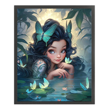 Load image into Gallery viewer, Huancan - Elf Girl - 40*50CM 11CT 3 Stamped Cross Stitch
