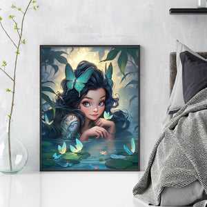 Huancan - Elf Girl - 40*50CM 11CT 3 Stamped Cross Stitch