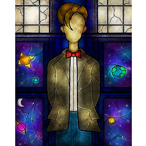 Glass-Style Cartoon Figure 40*50CM(Canvas) Full Round Drill Diamond Painting