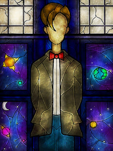 Glass-Style Cartoon Figure 40*50CM(Canvas) Full Round Drill Diamond Painting
