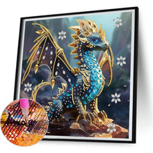 Load image into Gallery viewer, Dragon 30*30CM(Canvas) Partial Special Shaped Drill Diamond Painting
