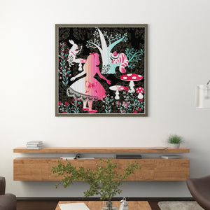 Yishu - Silhouette - Princess Alice - 40*40CM 11CT 3 Stamped Cross Stitch