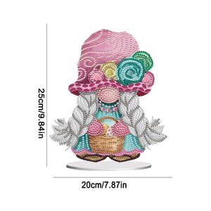 Easter Gnome Special Shaped Desktop Diamond Art Kits Bedroom Table Decoration