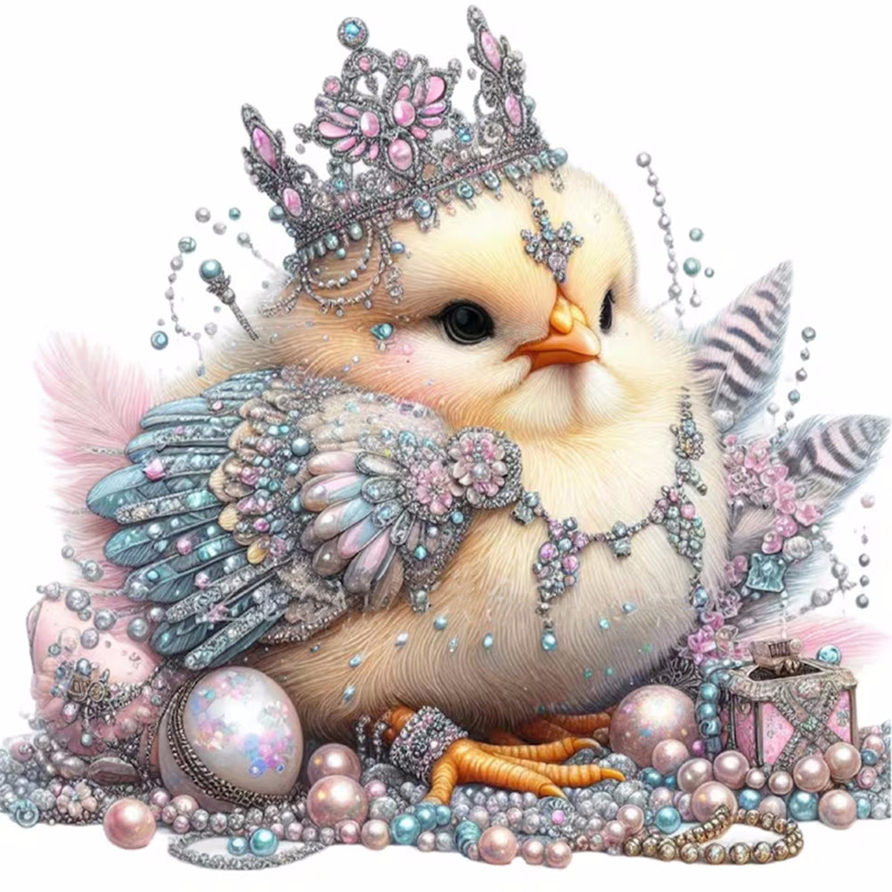Jeweled Chicken 30*30CM(Canvas) Full Round Drill Diamond Painting