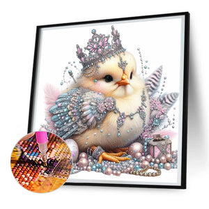 Jeweled Chicken 30*30CM(Canvas) Full Round Drill Diamond Painting