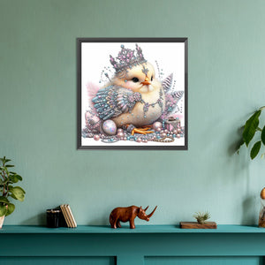 Jeweled Chicken 30*30CM(Canvas) Full Round Drill Diamond Painting
