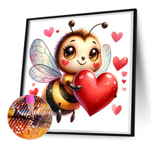 Load image into Gallery viewer, Cute Bee 30*30CM(Canvas) Full Round Drill Diamond Painting
