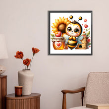 Load image into Gallery viewer, Cute Bee 30*30CM(Canvas) Full Round Drill Diamond Painting
