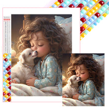 Load image into Gallery viewer, Girl Holding A Pet 40*50CM(Picture) Full Square Drill Diamond Painting
