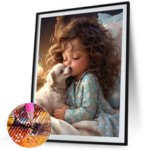 Load image into Gallery viewer, Girl Holding A Pet 40*50CM(Picture) Full Square Drill Diamond Painting
