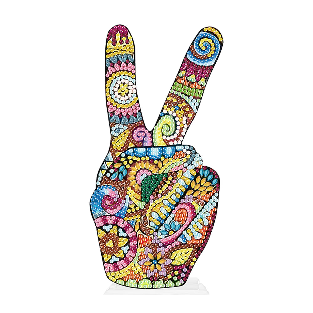 Special Shaped Finger Desktop 5D Diamond Art Kits for Office Home Decor (Finger)