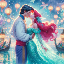 Load image into Gallery viewer, Huancan - Mermaid Princess Ariel - 30*30CM 18CT 2 Stamped Cross Stitch
