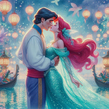 Load image into Gallery viewer, Huancan - Mermaid Princess Ariel - 30*30CM 18CT 2 Stamped Cross Stitch
